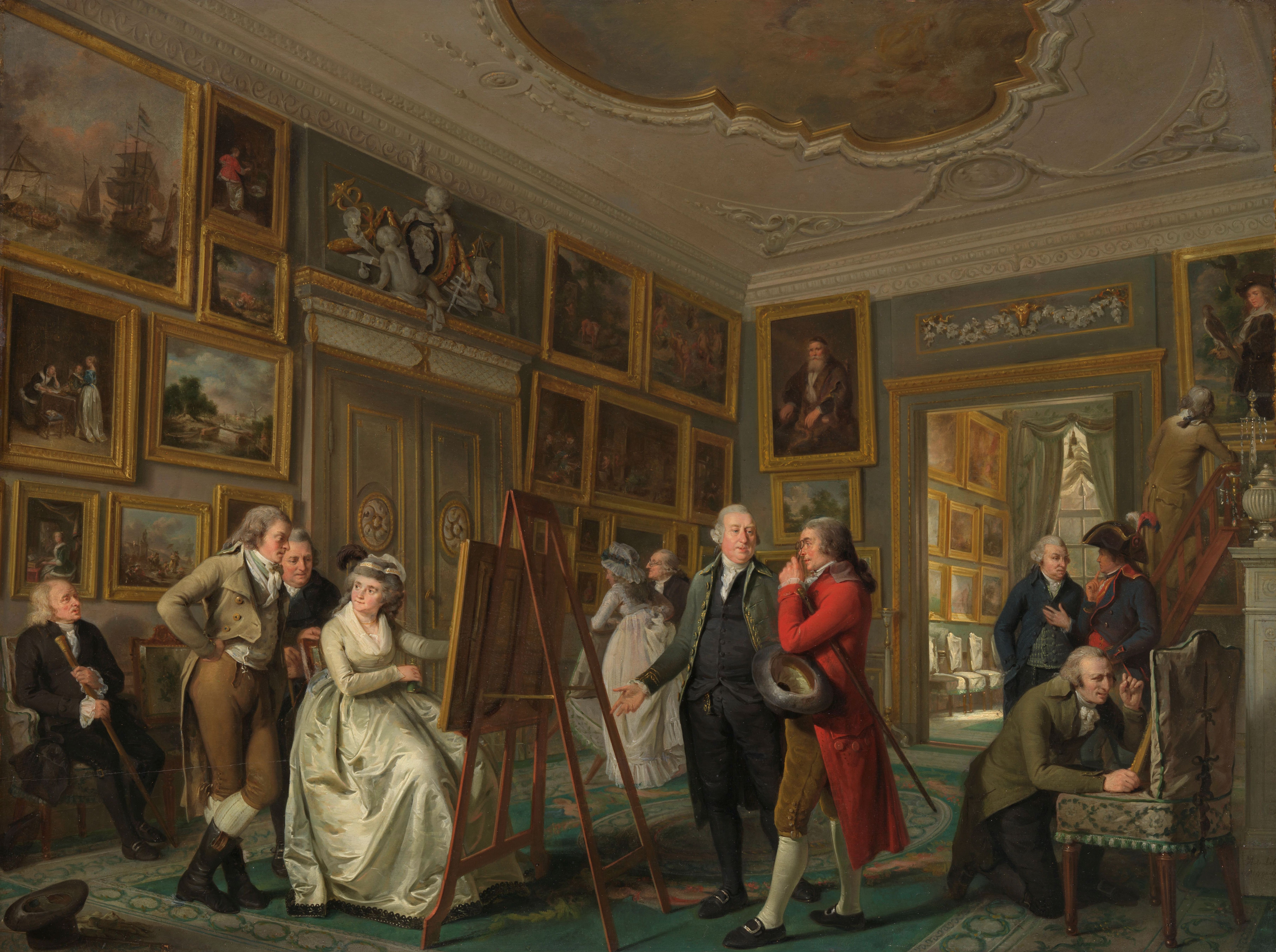 The Art Gallery of Jan Gildemeester Jansz, Adriaan de Lelie, 1794 - 1795. Amsterdam, Rijksmuseum. 